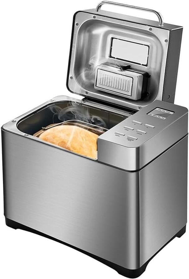Broodbakmachine 650 watt 19 broodbakprogramma's 1000 g broodmachine automatische broodmachine met broodplank meetlepel haak en dispenser