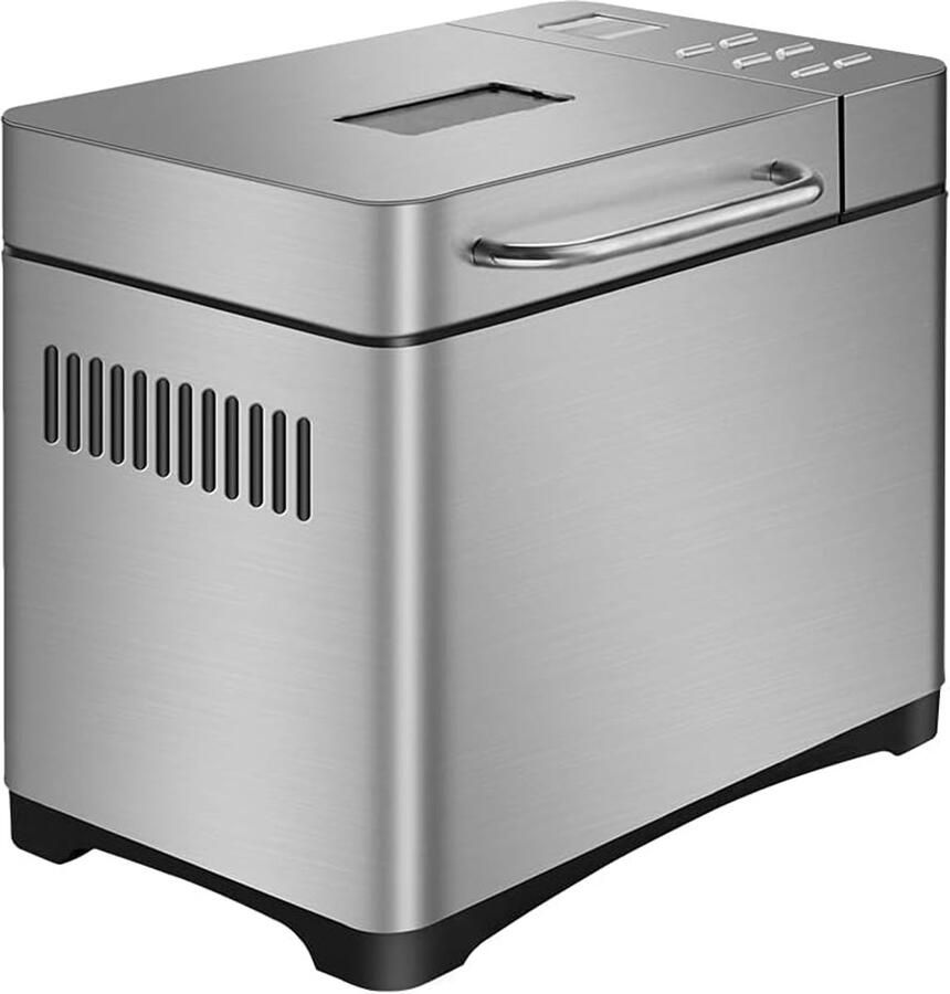 Broodbakmachine Automatische Bakker Zelf Brood Maken 19 Bakprogramma's 34x21x31 cm Zilver