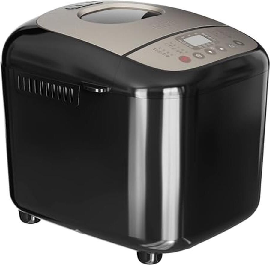 Broodmachine Broodbakker Zelf brood bakken 17 bakprogramma's 1 kg capaciteit Zwart