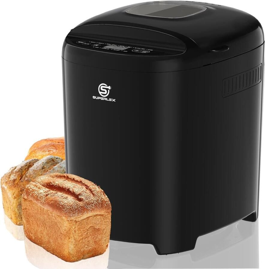 Broodbakmachine Broodmaker Thuis Bakken 11 Bakprogramma's 900 Gram Zwart - Foto 1