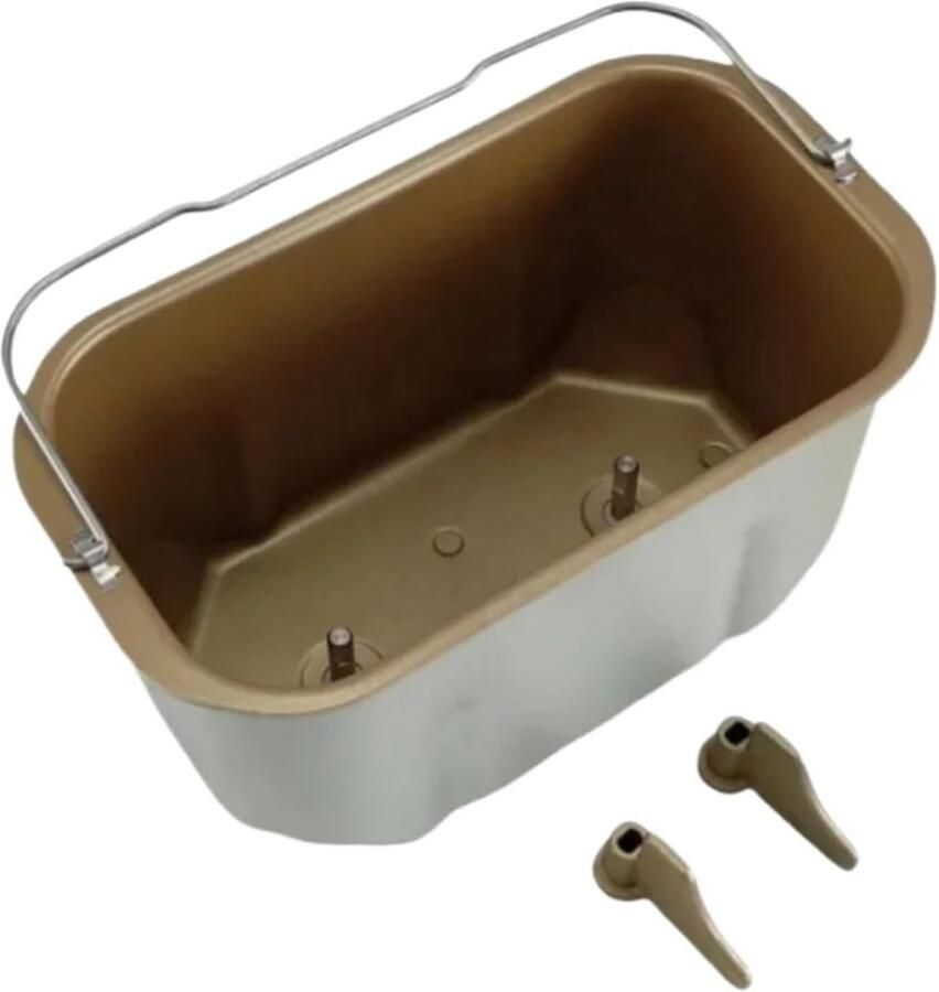 Broodbakmachine Emmer Broodmaker Bakvorm Zelf Brood Maken Duurzaam Roestvrij Staal Zilverkleurig