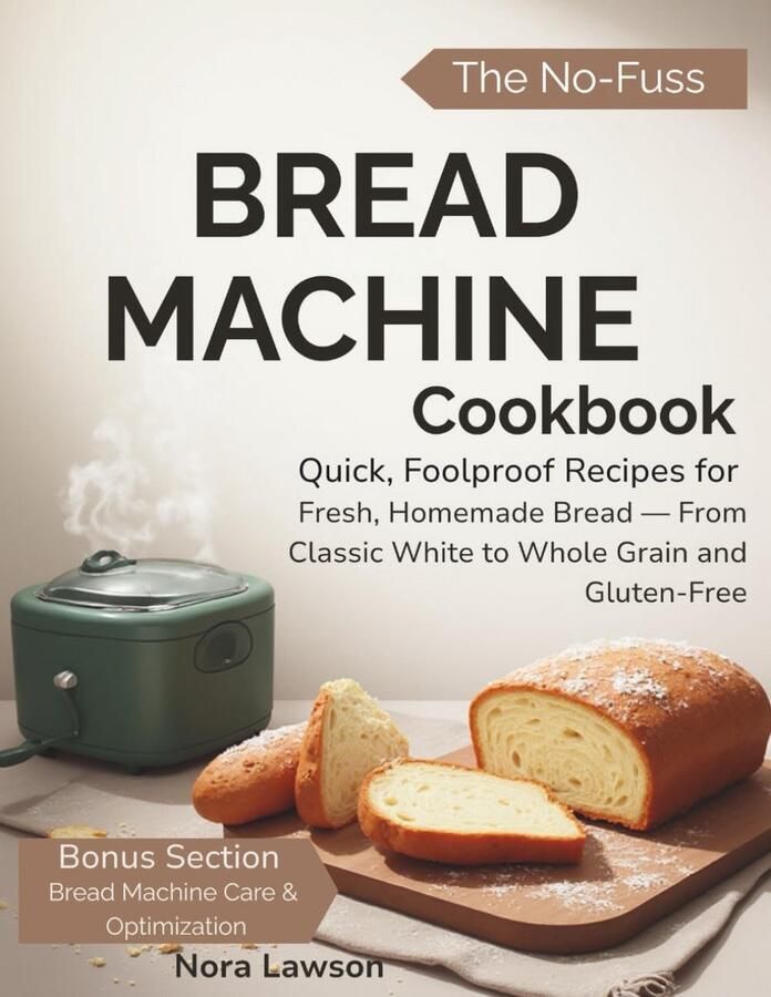 Broodbakmachine Kookboek: Snelle Simpele Recepten voor Vers Zelfgemaakt Brood (Wit Volkoren Glutenvrij)