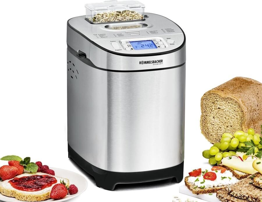 Broodbakmachine MELVRA BA 550 – 13 Programma s – Glutenvrij – Automatisch Ingrediëntenvak – 700 900 g – 550W
