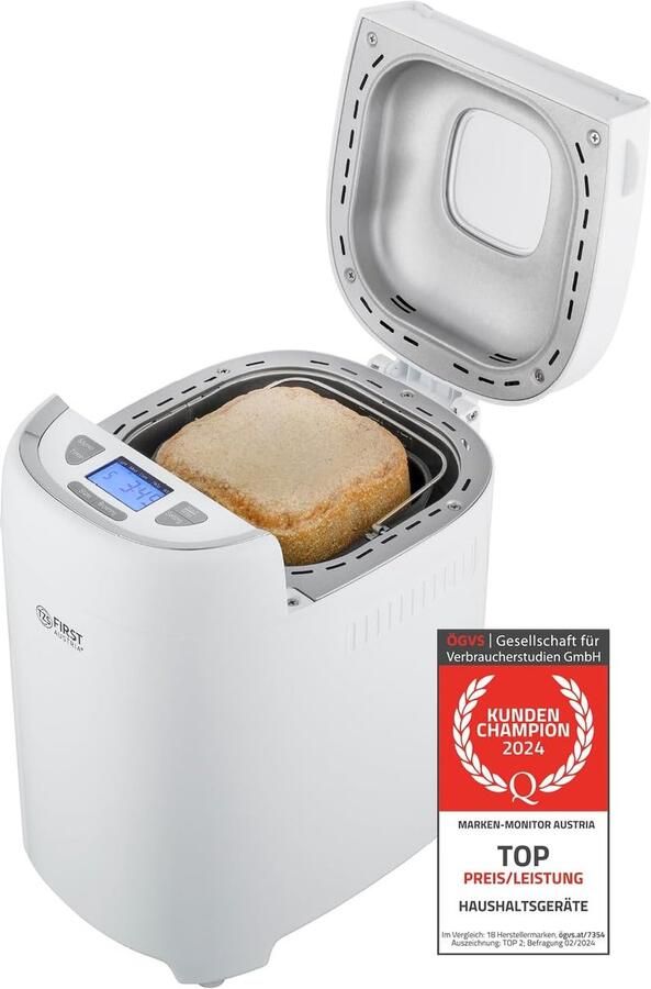 Broodbakmachine met 13 programma's 550W vermogen Ideaal voor vers gebakken brood en deeg