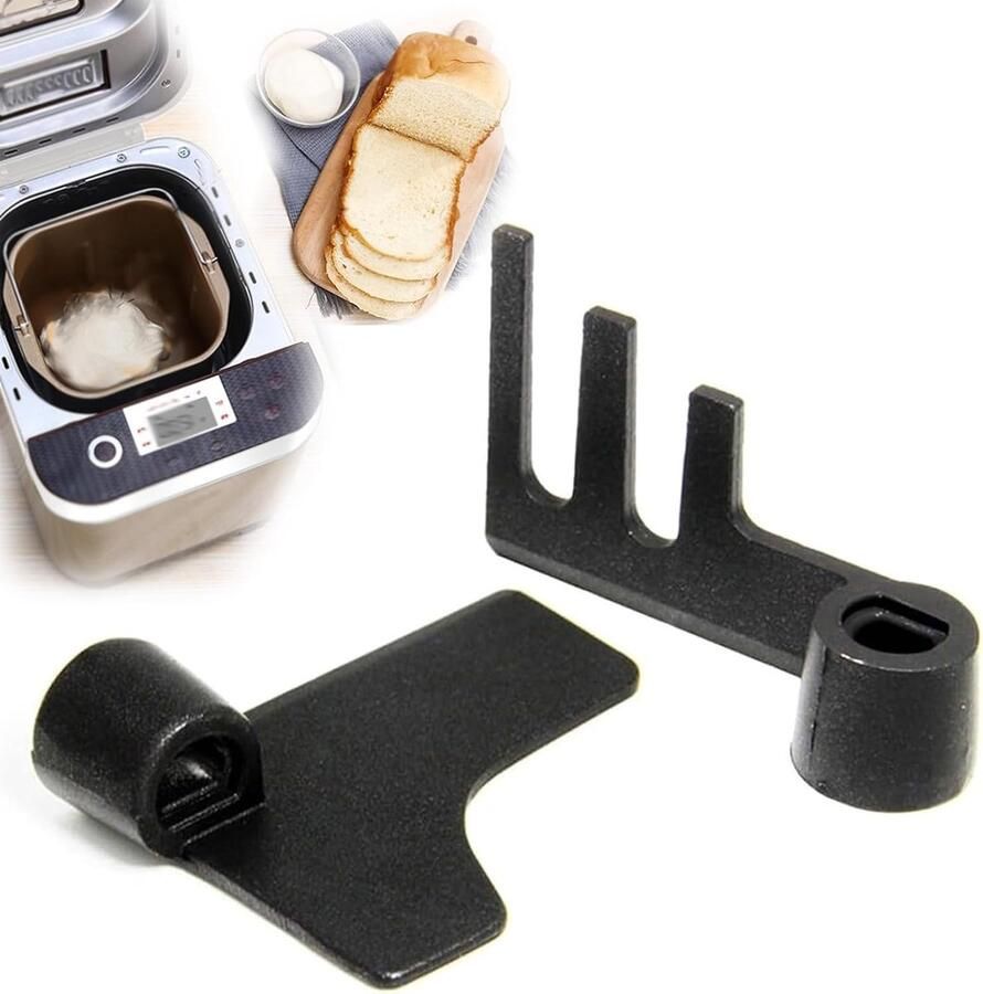 Broodbakmachine Paddles Reserve Onderdelen Zelf Brood Bakken Dubbele Kneedfunctie 6.6 x 1.8 x 4.2 cm Zwart