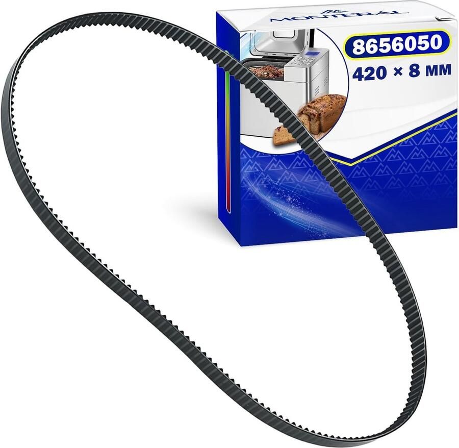 Broodbakmachine Riem Vervangende Riem Zelf Brood Maken Originele Code Compatibel 420 x 8 mm Zwart