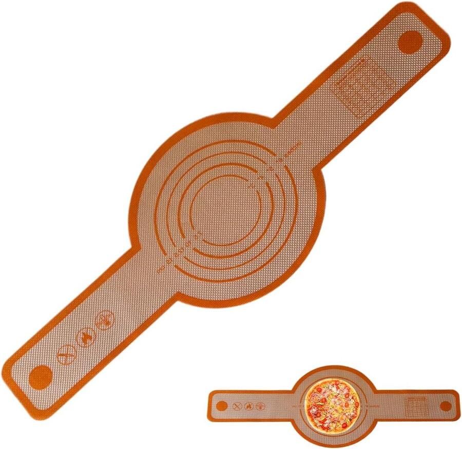 Broodbakplaat Bakmat Oven Bakken en Braden Antiaanbaklaag 20.7 x 19.7 cm Oranje