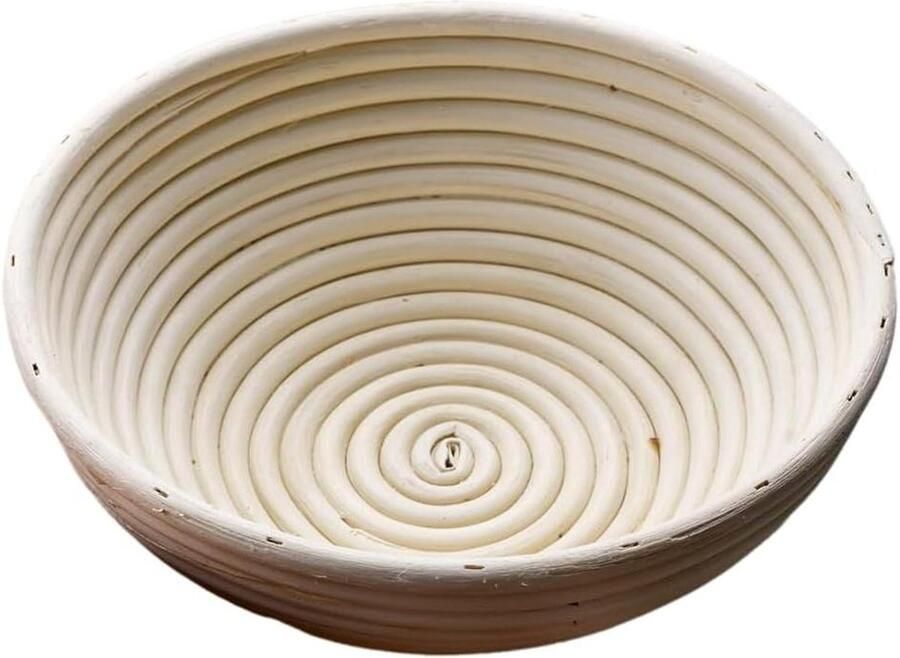 Broodbeschermingsmand Rijsmand deeg Brood bakken Handgemaakt rotan 23 x 8 cm Natuurlijk