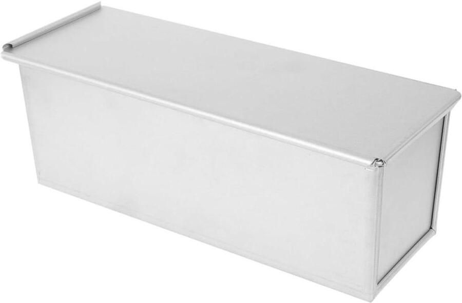 Broodbewaarblik Met Deksel Broodvorm Toast Thuis Brood Maken Antiaanbaklaag 34x12.5x12cm Grijs