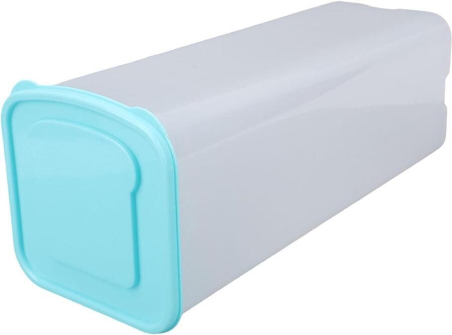 Broodcontainer Broodtrommel Opslagdoos Brood Vers Houden Ruimtebesparend Verticale Opslag 36 x 15 x 14 cm Groen
