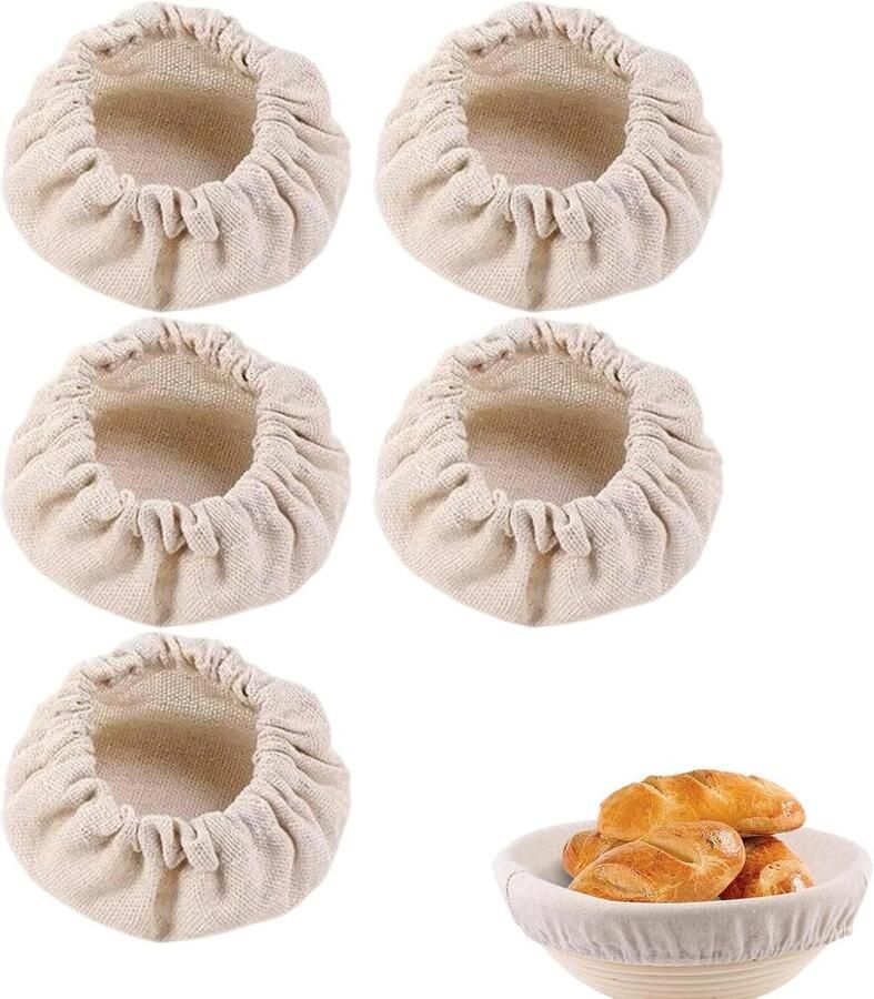 Brooddeken 5 stuks Rijstdoeken Potdoeken Broodrijzen Fermenteren Ademende Stof 20 cm Niet gespecificeerd