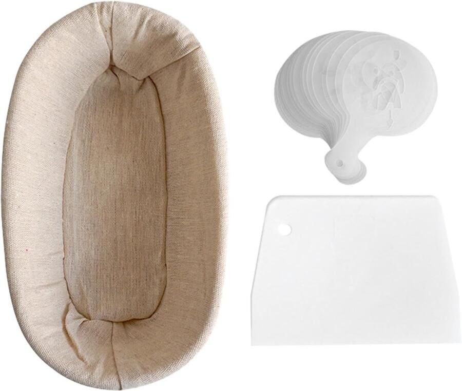 Broodgistingsmand Rattan Rieten mand Brood bakken Natuurlijk materiaal 35 cm Beige