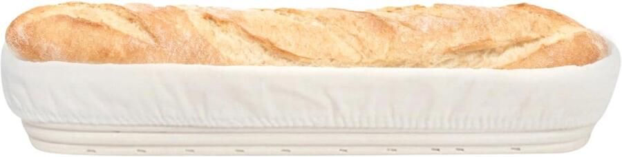 Broodgistmand Deegschalen Ambachtelijk bakken Handgeweven rotan 34 x 10 x 5.5 cm Natuurlijk