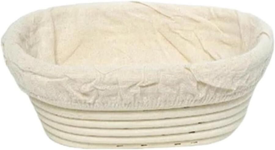 Broodgistmand Rotan Deegmand Bakken Ambachtelijk Brood Maken Natuurlijk Ademend Materiaal 21 x 14 cm Houtkleur