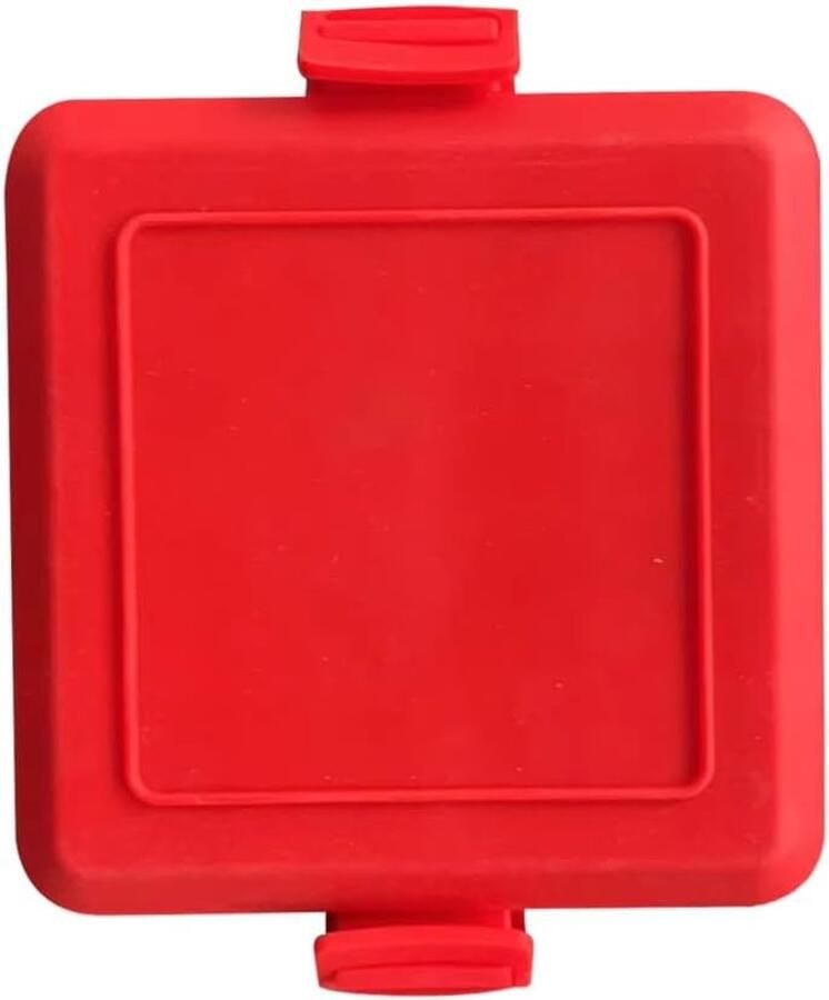 Broodjesmachine Magnetron Sandwichmaker Wafelijzer Snelle Lunch Maken Geen Elektriciteit Nodig Compact Ontwerp Rood