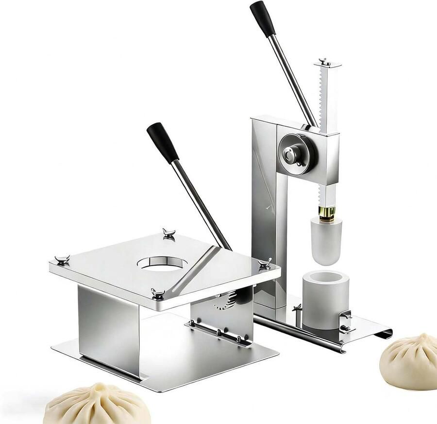 Broodjesmaker Deegpers Broodjes Machine Broodjes Maken 9-Plooi Vorm 500 broodjes uur Zilver