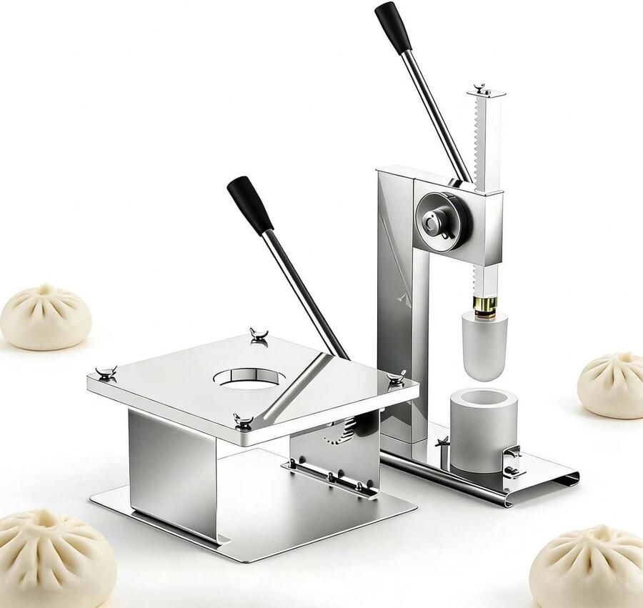 Broodjesmaker Deegpers Broodjes Maken Verschillende Maten 400-500 Per Uur Zilver