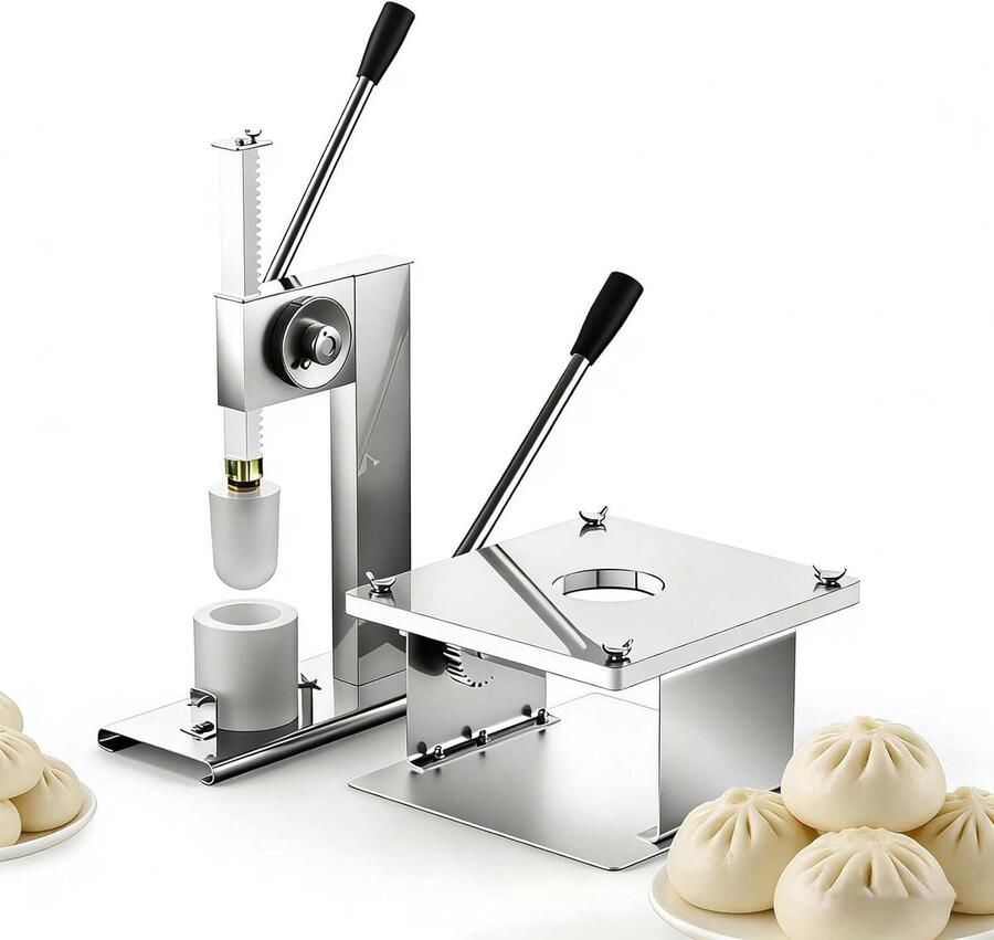 Broodjesmaker Stoombrood machine Broodjes Vormen Halfautomatisch ontwerp 400-500 per uur Zilver