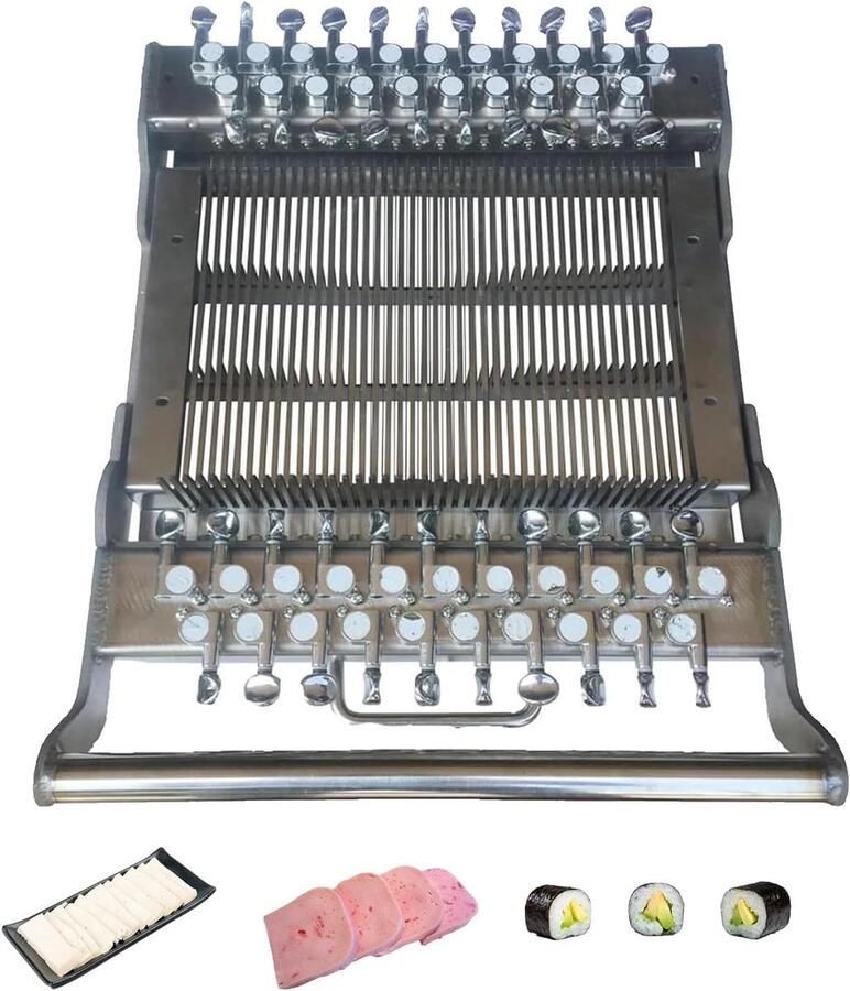 Broodjessnijder Snijmachine Nauwkeurig Snijden Instelbare Dikte 25x18 cm Zilver