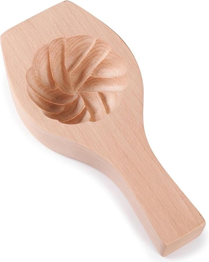 Broodjesvorm Hout Deegstempel Bao Zelf Broodjes Maken Handgesneden Patroon 21 cm Natuurlijk Hout