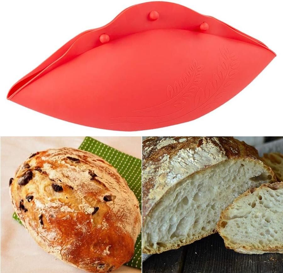 Broodkom Bakvorm Zuurdesem Bakken BPA-Vrij Siliconen 4 Inch Grijs