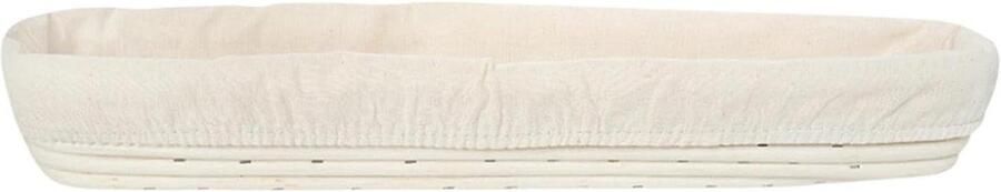 Broodkom Deegbeheer Rijsmand Stokbrood Brood Bakken Handgemaakt Rotan 43x9x5.5cm Natuurlijk