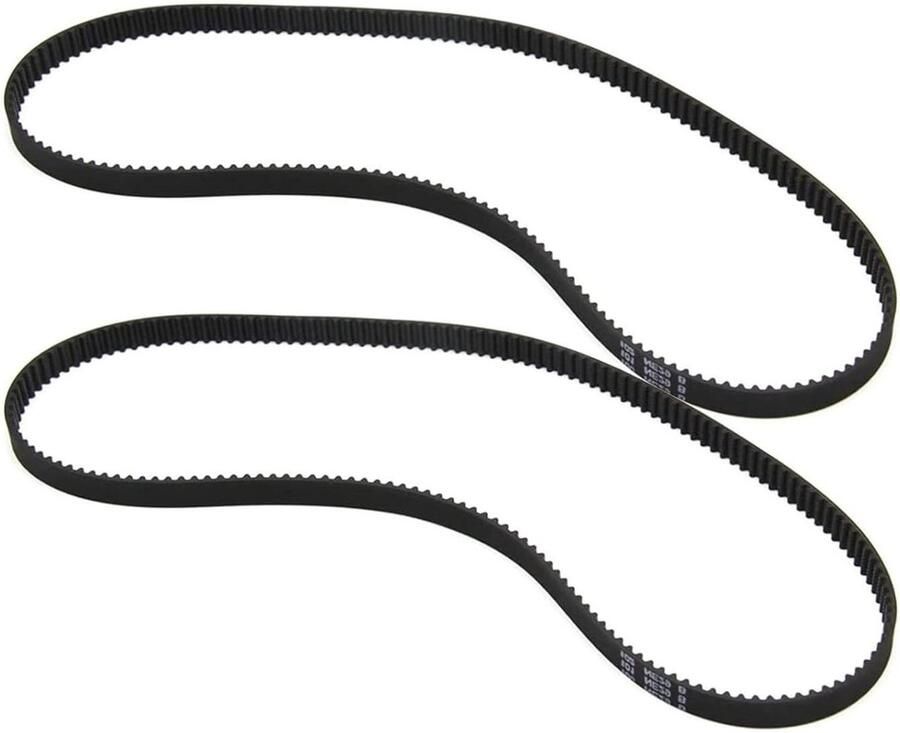 Broodmachine aandrijfriem Reserve riem Brood bakken Hoge kwaliteit rubber 2 stuks Zwart