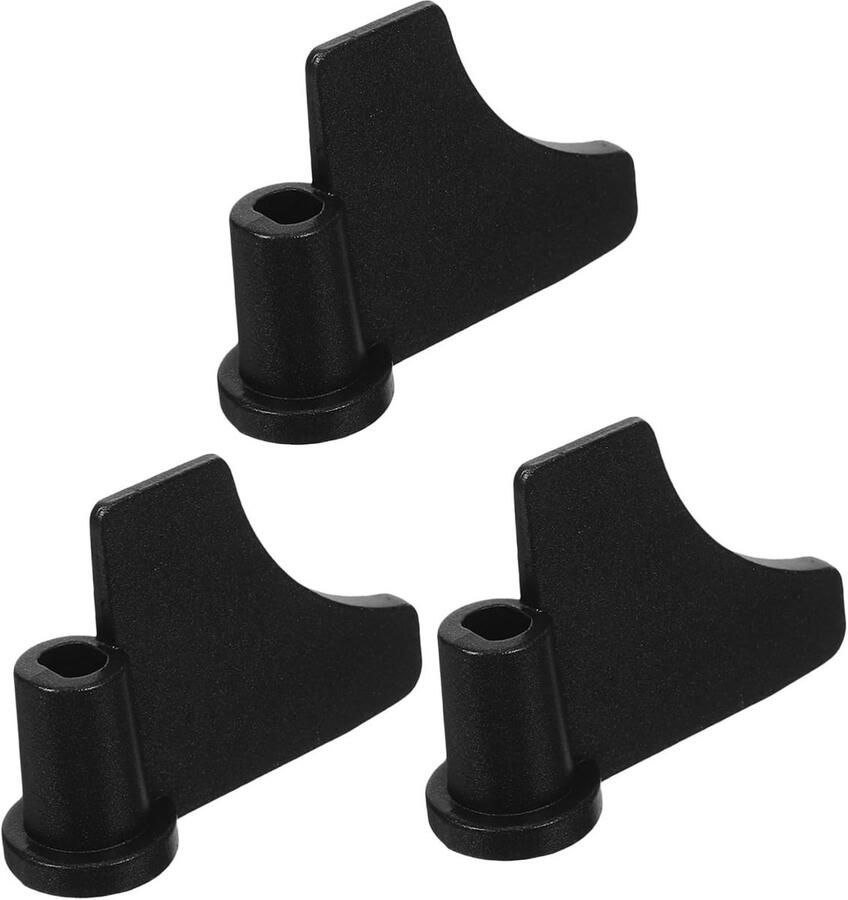 Broodmachine Accessoires Kneedpeddel Mengpeddel Brood Bakken Antiaanbaklaag 3 Stuks Zwart