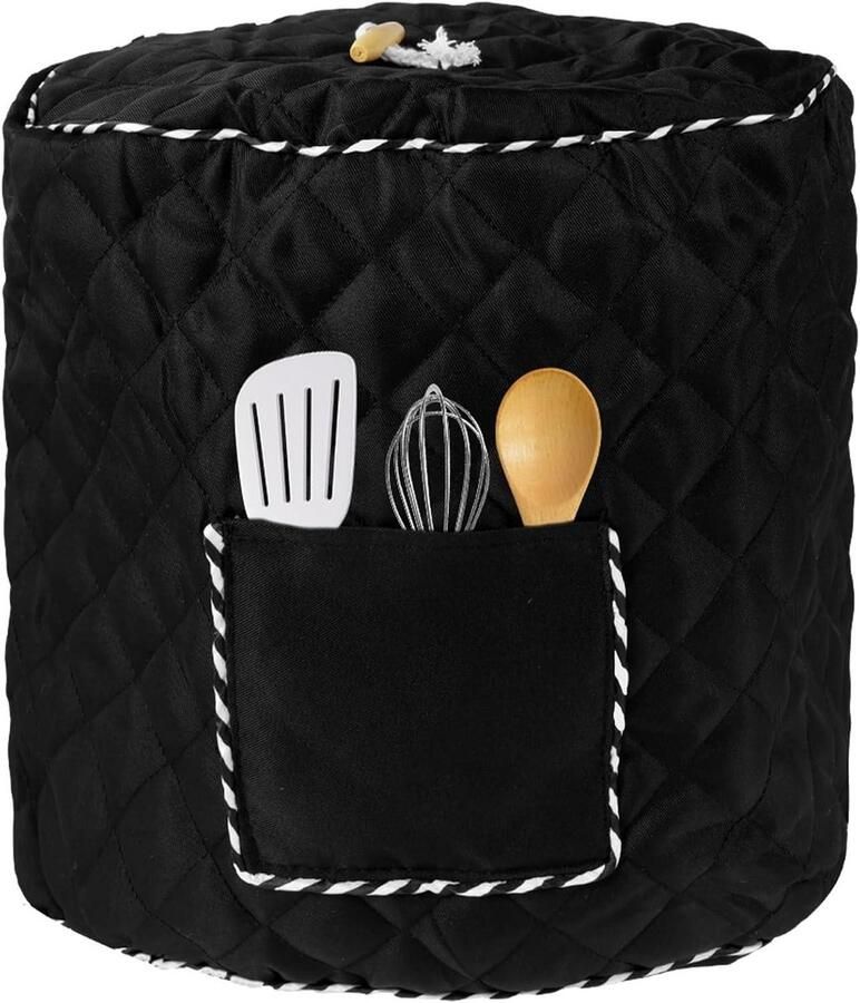 Broodmachine Afdekking Keukenapparaat Hoes Apparaat Beschermen Wasbaar & Antislip 31 x 33 cm Zwart - Foto 1