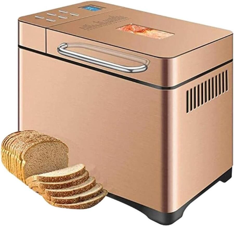 Broodmachine Bakautomaat Zelf Brood Bakken Met Fruit Dispenser 19 Programma's Zwart