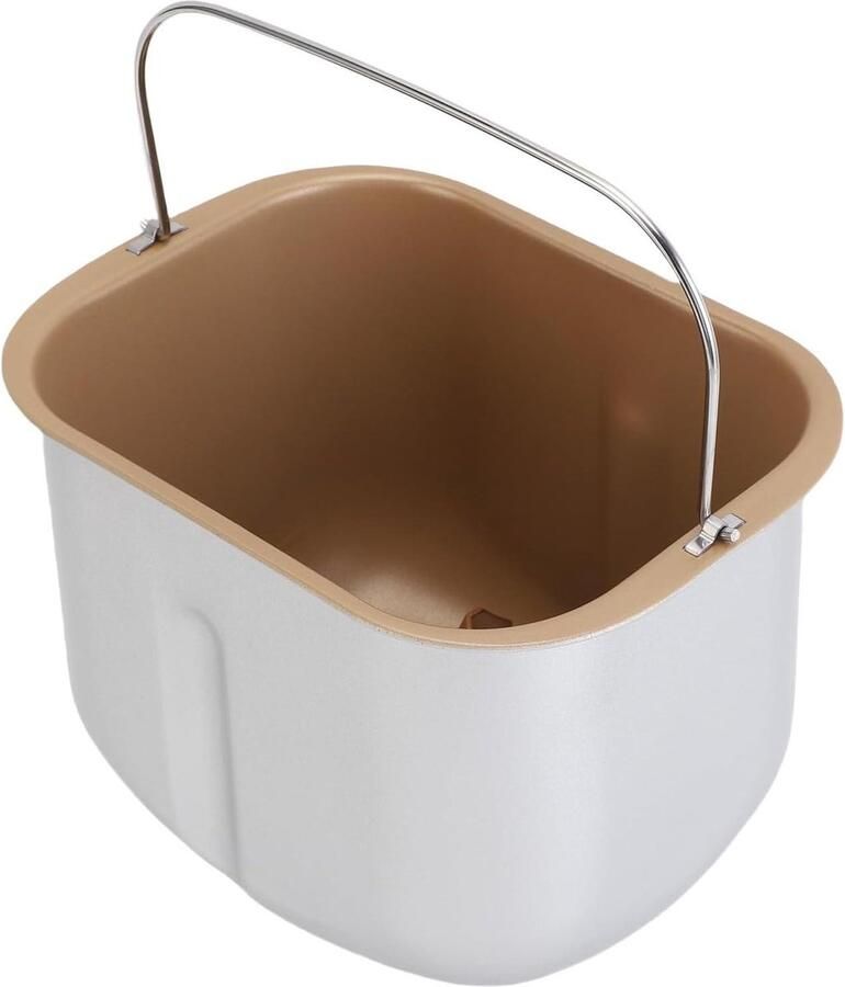 Broodmachine Bakemmer Binnenemmer Broodbakker Brood Bakken Roestvrijstaal 22D x 21B x 19H cm Zilver