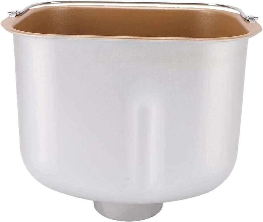 Broodmachine Bakemmer Binnenpot Broodbakker Zelf Brood Bakken Antiaanbaklaag Roestvrijstaal 19.7x14.7x16.5 cm Zilverkleurig