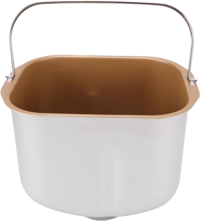 Broodmachine Bakemmer Binnenpot Mengkneden Zelf Brood Bakken Antiaanbaklaag 19.7x14.7x16.5cm Zilver