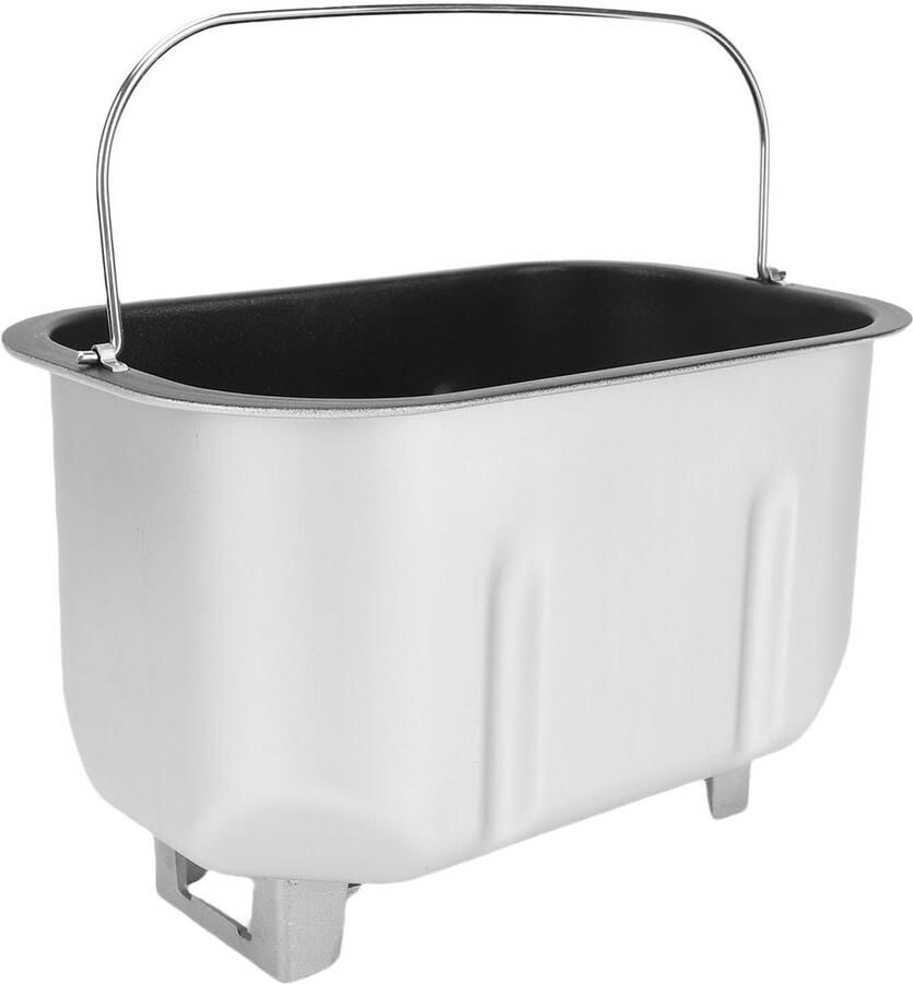Broodmachine Bakemmer Vervangende Emmer Broodbakker Brood Bakken Dubbele Mengpeddels 26 x 21 x 18 cm Zilver