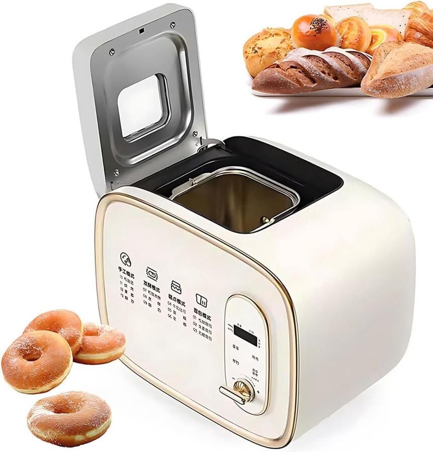 Broodmachine Brood maker Zelf brood bakken 13 programma's 600 g capaciteit Wit