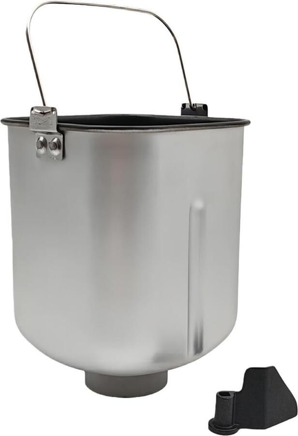 Broodmachine Emmer Bakvorm Pan Zelf Brood Maken Anti-aanbaklaag 14.5x14.5x19.5 cm Zwart