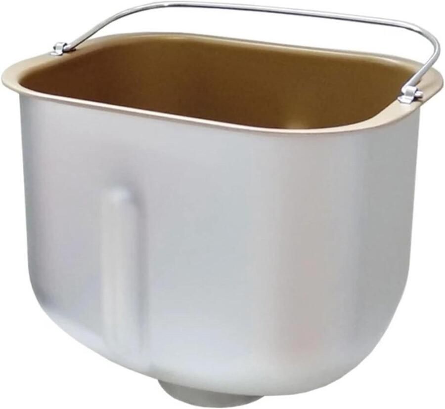 Broodmachine Emmer Broodbak accessoire Brood bakken Gladde binnenkant Rechthoekig Zilver