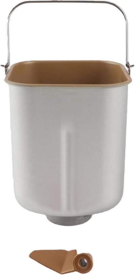 Broodmachine Emmer Broodbakpan Binnentank Zelf Brood Bakken Antiaanbaklaag Kneedfunctie 14 x 14 x 19 cm Zwart