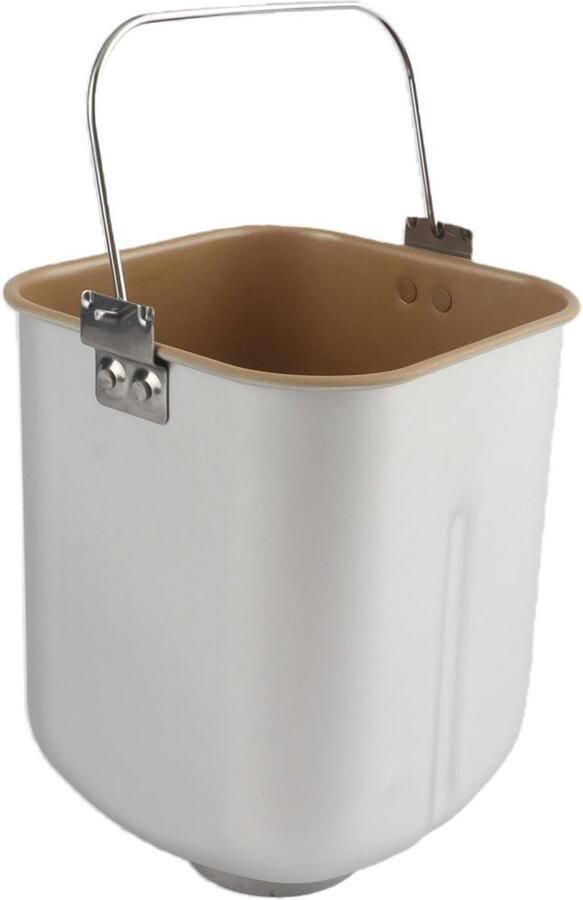 Broodmachine Emmer Broodbakpan Binnentank Brood Bakken Antiaanbaklaag 14.3x14.3x19.4 cm Grijs