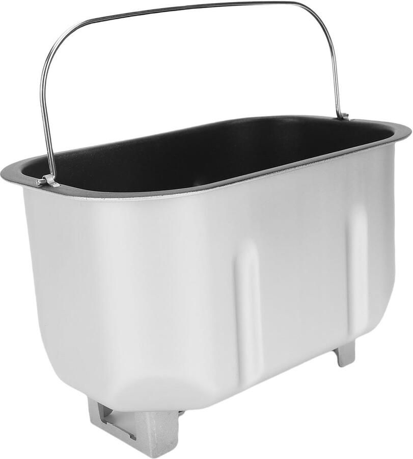 Broodmachine Emmer Broodbakpan Mengbak Brood Bakken Dubbele Mengpeddels 26 x 21 x 18 cm Zilver