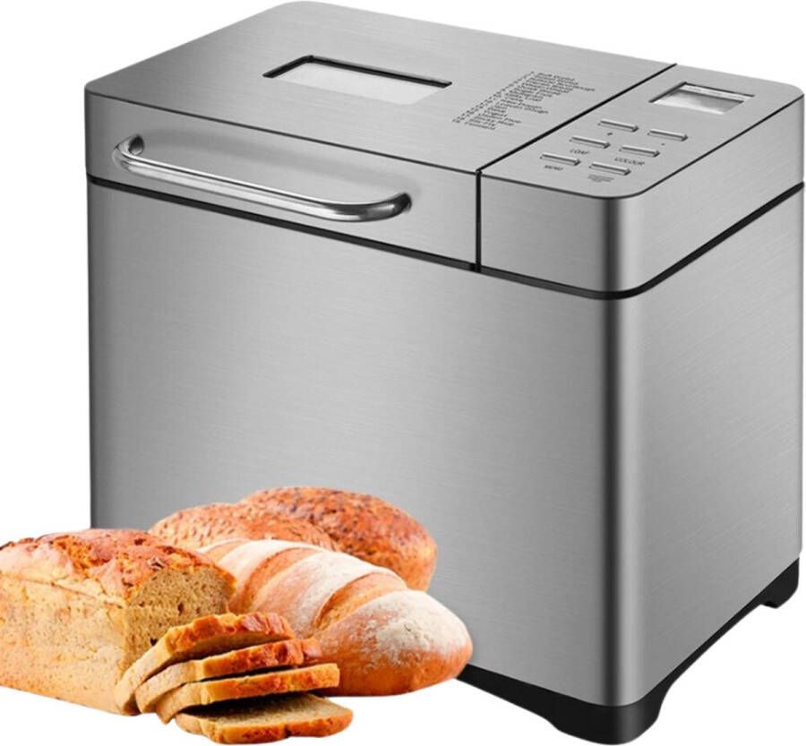 Broodmachine Metallic 19 in 1 RVS Automatisch 650 Watt
