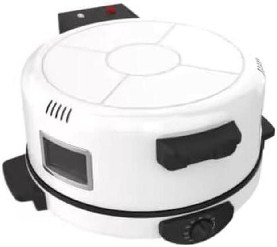 Broodmaker Machine Pita Oven Thuis Bakken Dubbele Thermostaten 47.5 x 48 x 25 cm Wit