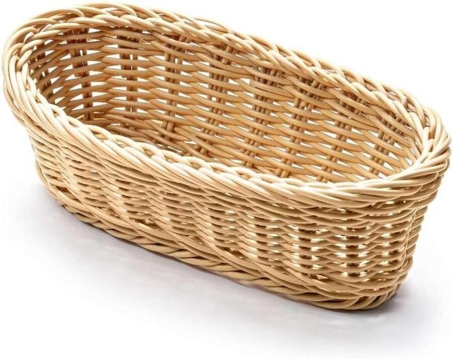 Broodmand Broodhouder Mandje Brood Presenteren Vaatwasserbestendig 23x15x6.5 cm Beige