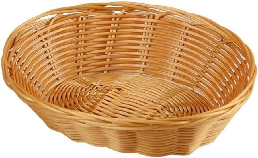 Broodmand Fruitmand Brood Serveren Vaatwasserbestendig 21 x 17 x 6 cm Bruin
