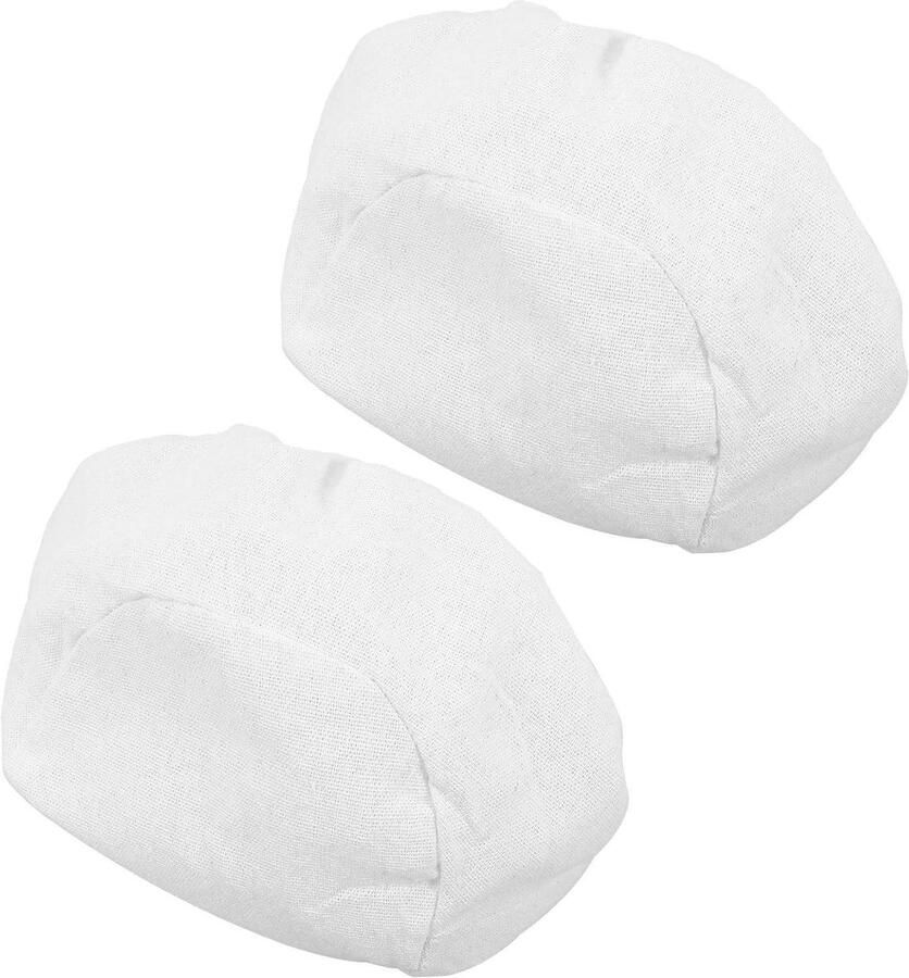 Broodmand Hoezen Rijsmand Voeringen Thuis Bakken Wasbaar Herbruikbaar 25x25x8 cm Wit