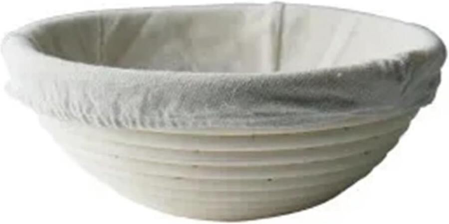 Broodmand Opbergmand Bakvorm Brood Bakken Natuurlijk Rotan Materiaal 16 x 6 cm Houtkleur