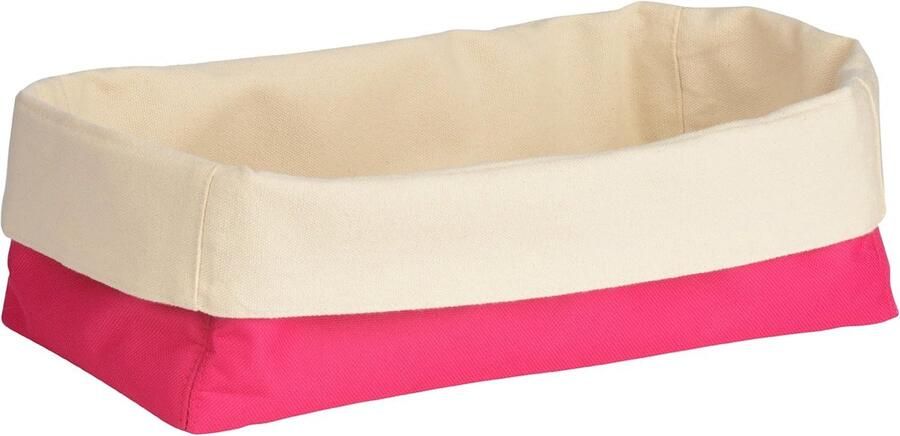 Broodmand Opbergmand Brood bewaren Machinewasbaar materiaal 18 x 33 x 16 cm Roze