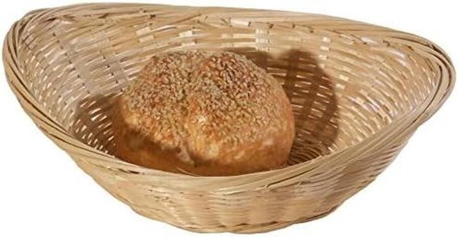 Broodmand Ovaal Bamboe mand Brood bewaren Natuurlijk materiaal 25 cm Bruin
