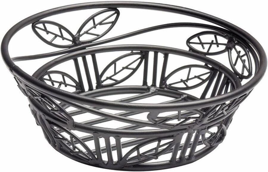 Broodmand Ovaal Broodmandje Smeedijzer Keuken Decoratie Duurzaam IJzeren Materiaal 23cm Breed Zwart