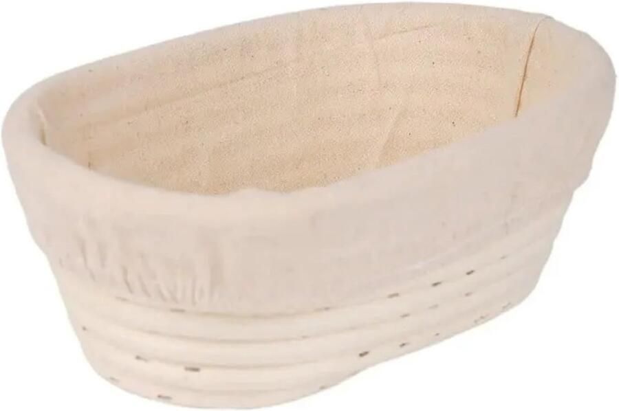 Broodmand Rattan Rijsmand deeg Ambachtelijk brood bakken Natuurlijk materiaal 17x12x6cm Houtkleur
